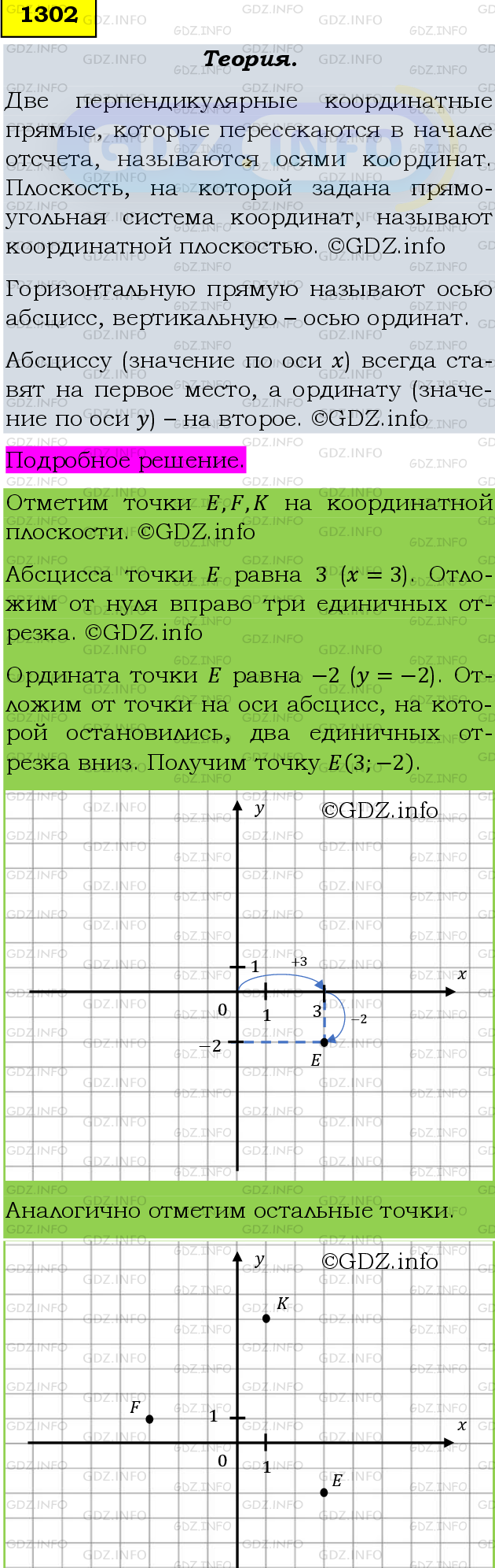 Фото подробного решения: Номер №1302 из ГДЗ по Математике 6 класс: Мерзляк А.Г.