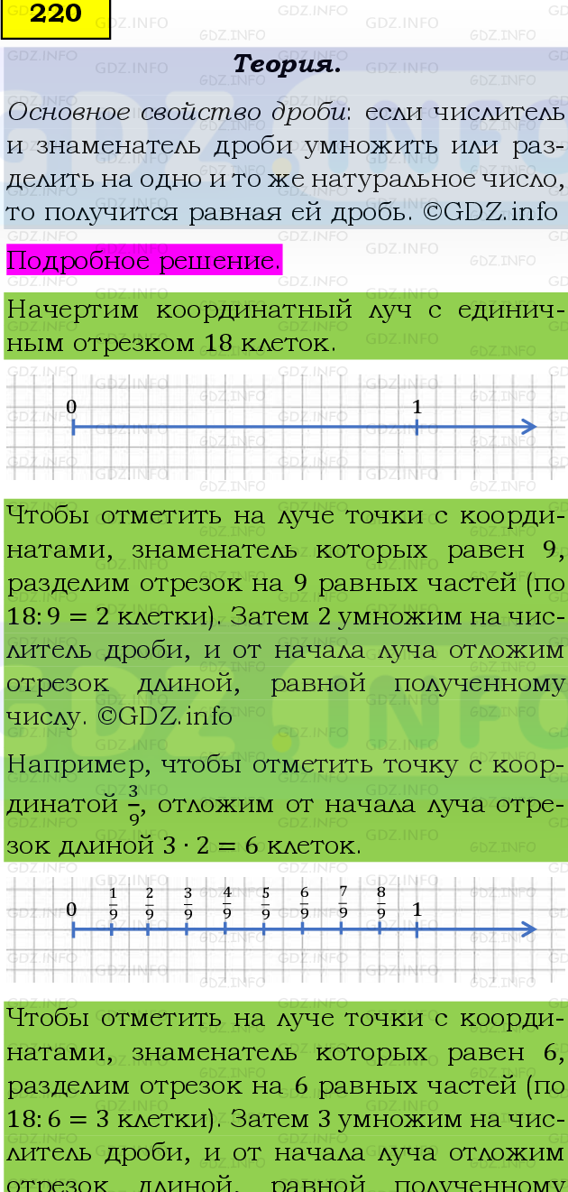 Фото подробного решения: Номер №220 из ГДЗ по Математике 6 класс: Виленкин Н.Я.