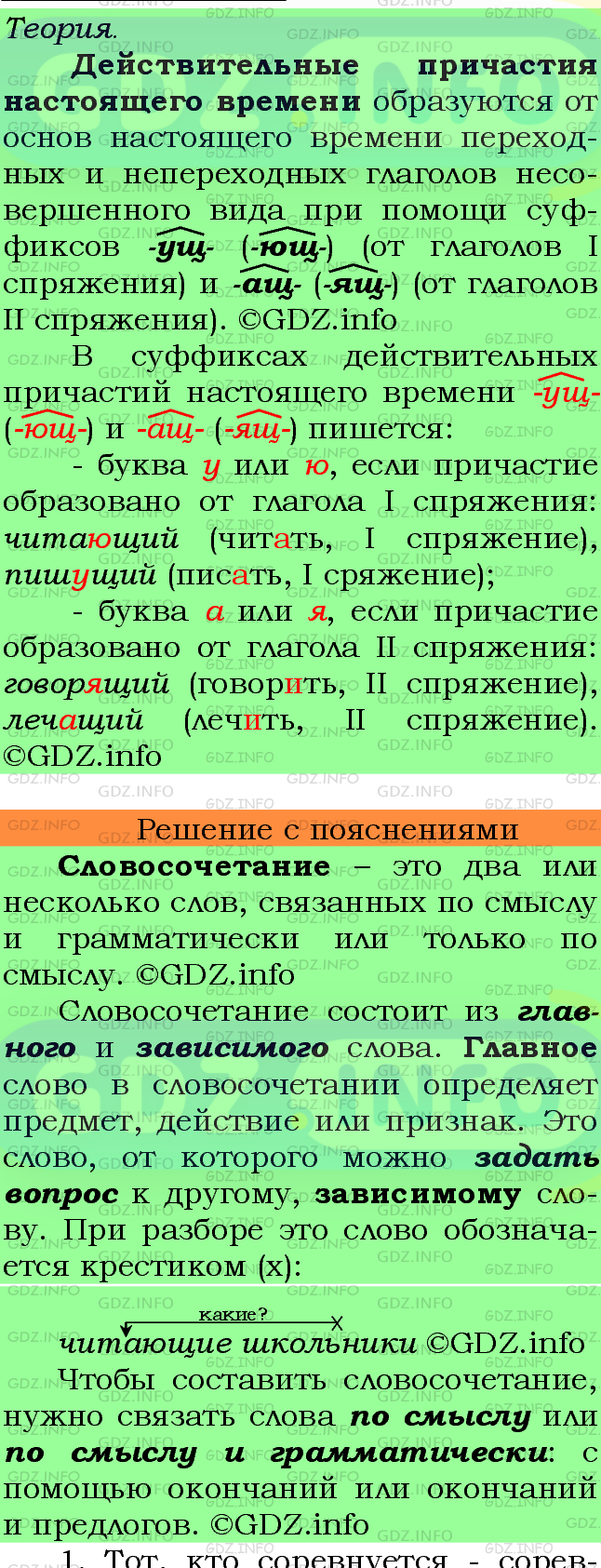Фото подробного решения: Номер №190 из ГДЗ по Русскому языку 7 класс: Ладыженская Т.А.