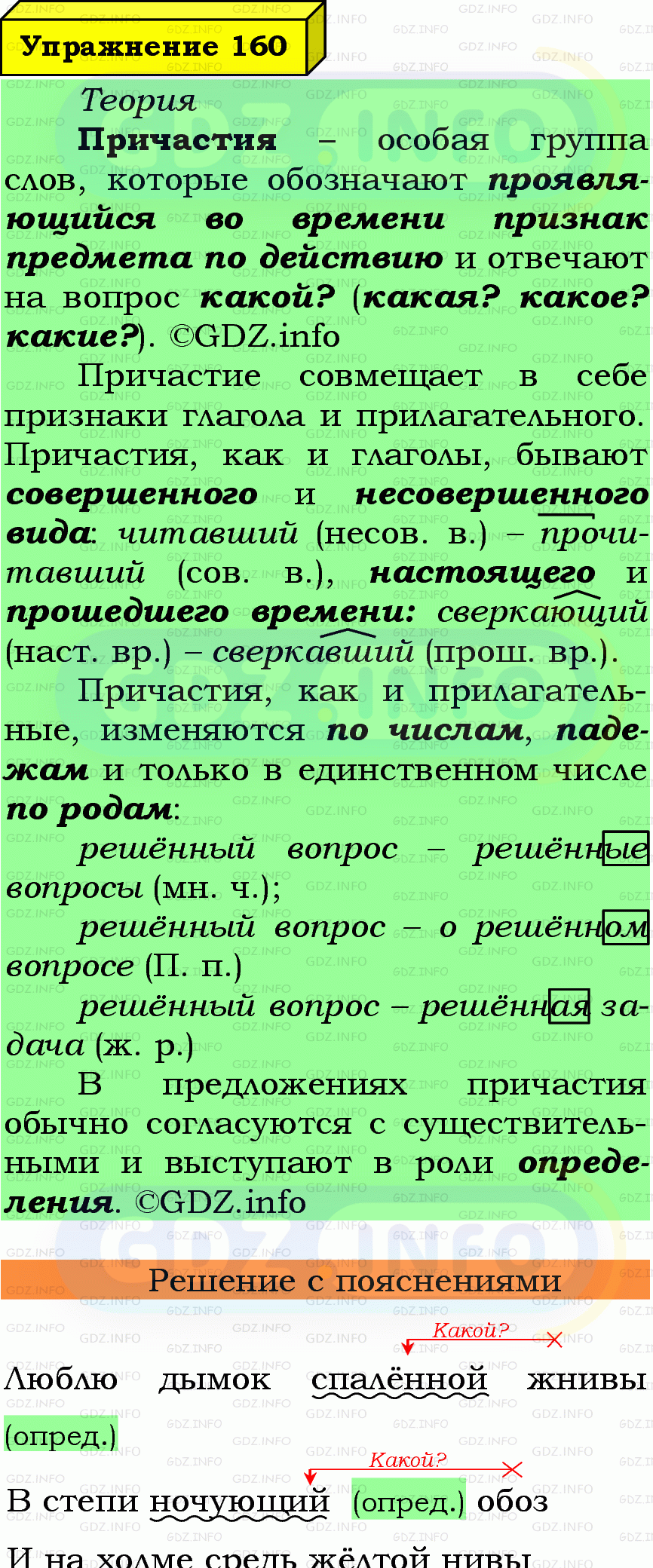 Фото подробного решения: Номер №160 из ГДЗ по Русскому языку 7 класс: Ладыженская Т.А. Фото подробного решения: Номер №160 из ГДЗ по Русскому языку 7 класс: Ладыженская Т.А.