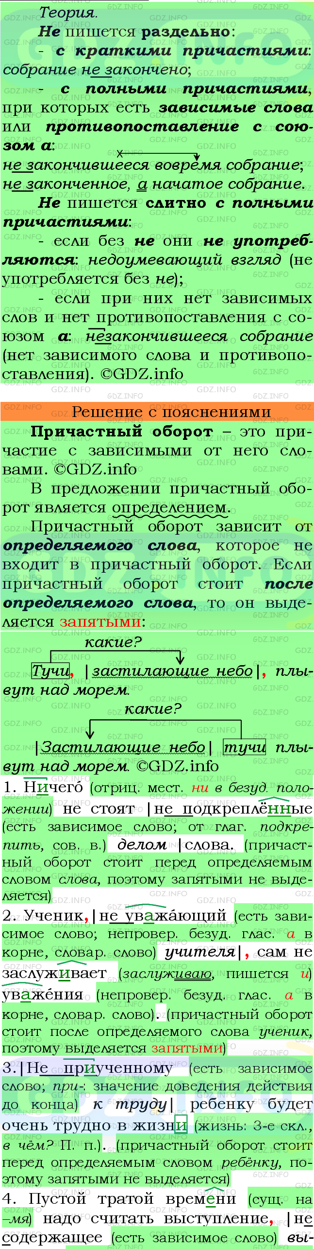Фото подробного решения: Номер №239 из ГДЗ по Русскому языку 7 класс: Ладыженская Т.А.