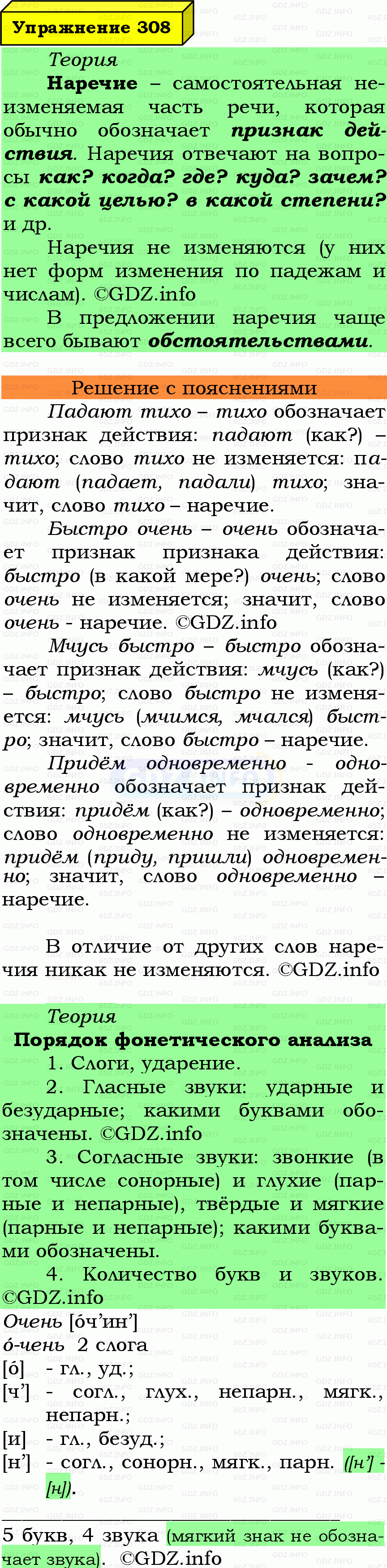 Фото подробного решения: Номер №308 из ГДЗ по Русскому языку 7 класс: Ладыженская Т.А. Фото подробного решения: Номер №308 из ГДЗ по Русскому языку 7 класс: Ладыженская Т.А.