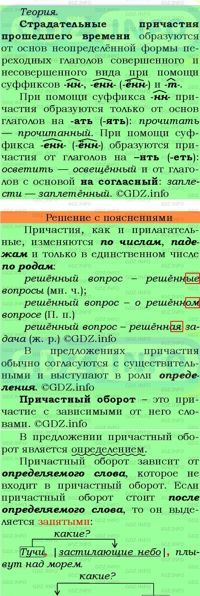 Фото подробного решения: Номер №125 из ГДЗ по Русскому языку 7 класс: Ладыженская Т.А.