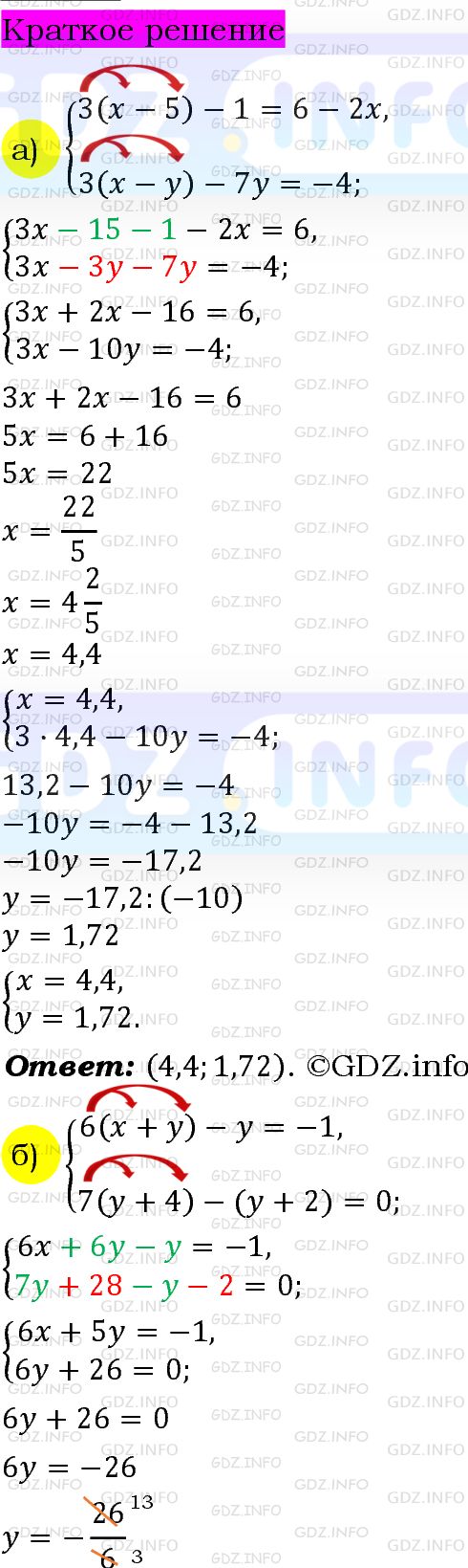 Номер задания №1091 - ГДЗ по Алгебре 7 класс: Макарычев Ю.Н.