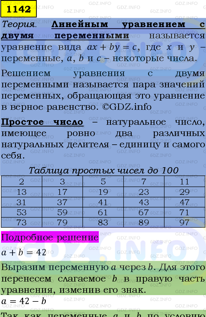 Фото подробного решения: Номер задания №1142 из ГДЗ по Алгебре 7 класс: Макарычев Ю.Н.