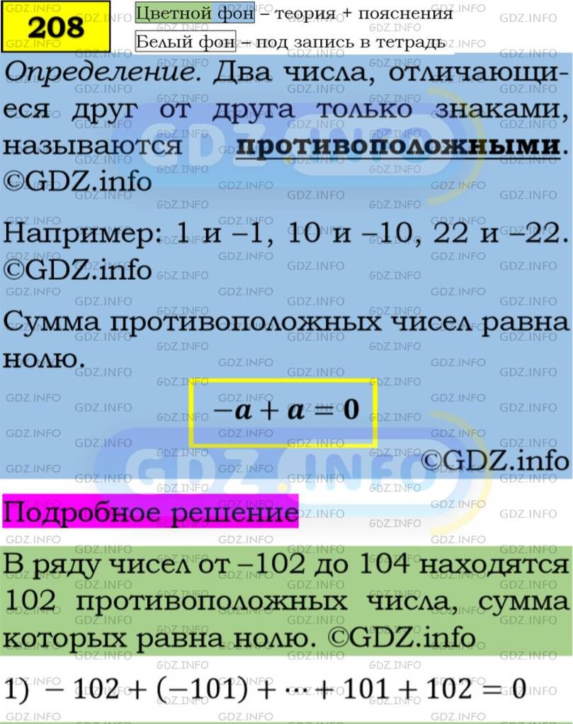 Фото подробного решения: Номер задания №208 из ГДЗ по Алгебре 7 класс: Макарычев Ю.Н.