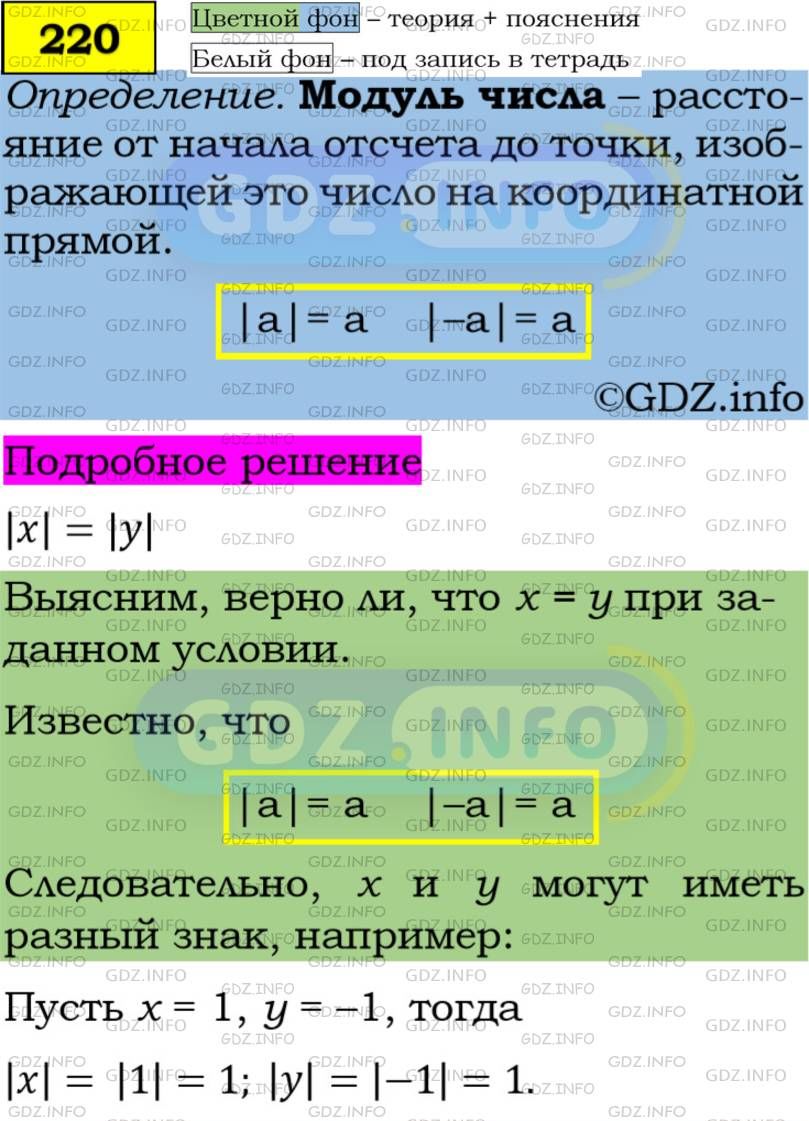 Фото подробного решения: Номер задания №220 из ГДЗ по Алгебре 7 класс: Макарычев Ю.Н.