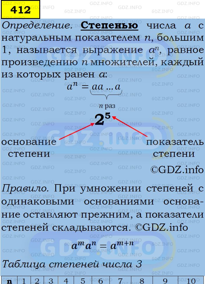 Фото подробного решения: Номер задания №412 из ГДЗ по Алгебре 7 класс: Макарычев Ю.Н.