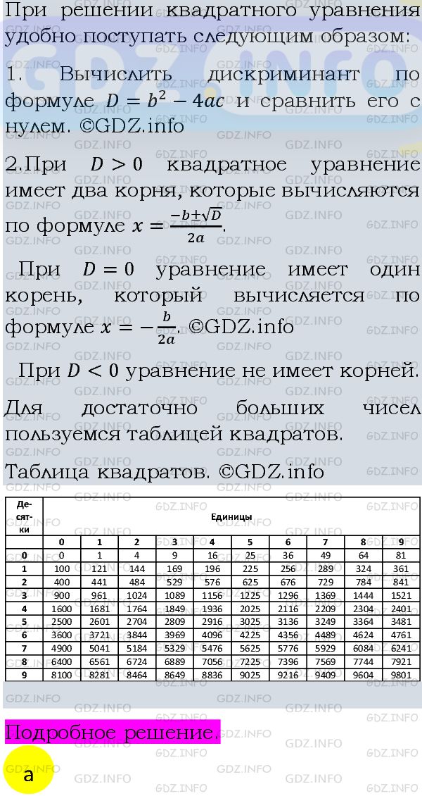 Фото подробного решения: Номер задания №552 из ГДЗ по Алгебре 8 класс: Макарычев Ю.Н.