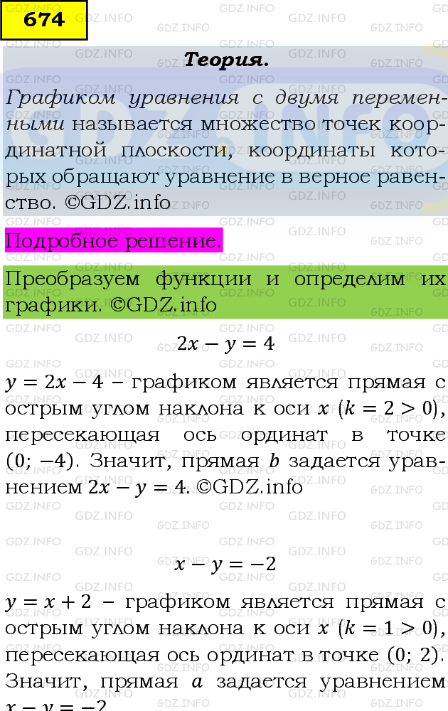 Фото подробного решения: Номер задания №674 из ГДЗ по Алгебре 8 класс: Макарычев Ю.Н.