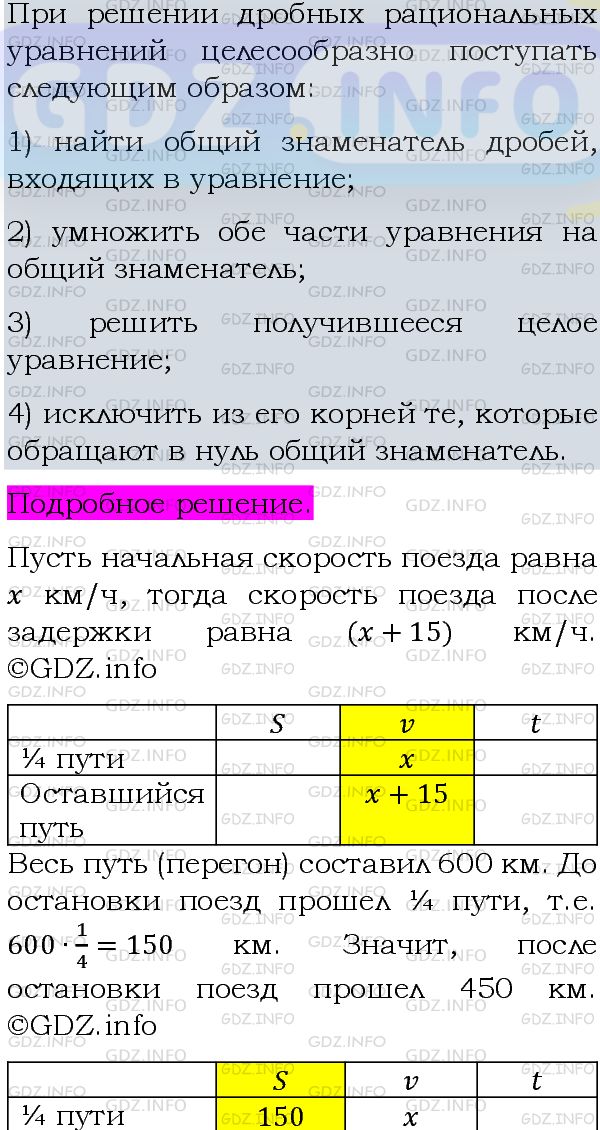 Фото подробного решения: Номер задания №806 из ГДЗ по Алгебре 8 класс: Макарычев Ю.Н.