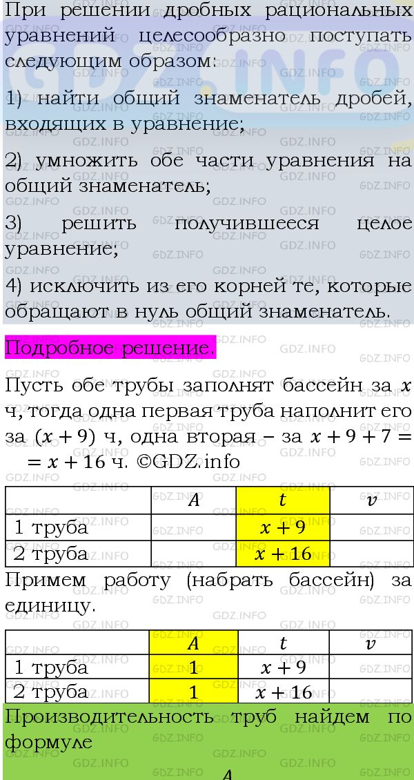 Фото подробного решения: Номер задания №829 из ГДЗ по Алгебре 8 класс: Макарычев Ю.Н.