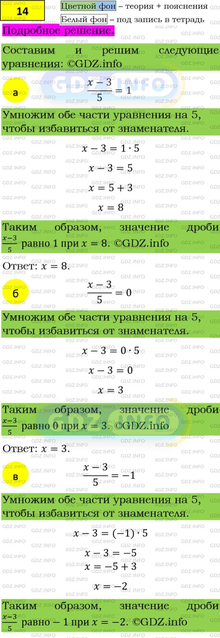 Фото подробного решения: Номер задания №14 из ГДЗ по Алгебре 8 класс: Макарычев Ю.Н.