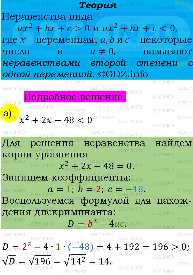 Фото подробного решения: Номер задания №264 из ГДЗ по Алгебре 9 класс: Макарычев Ю.Н.