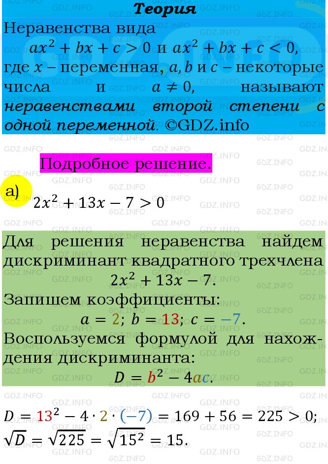 Фото подробного решения: Номер задания №266 из ГДЗ по Алгебре 9 класс: Макарычев Ю.Н.