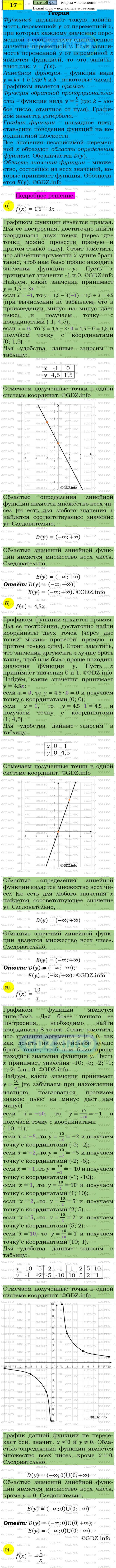 Номер задания №17 - ГДЗ по Алгебре 9 класс: Макарычев Ю.Н.