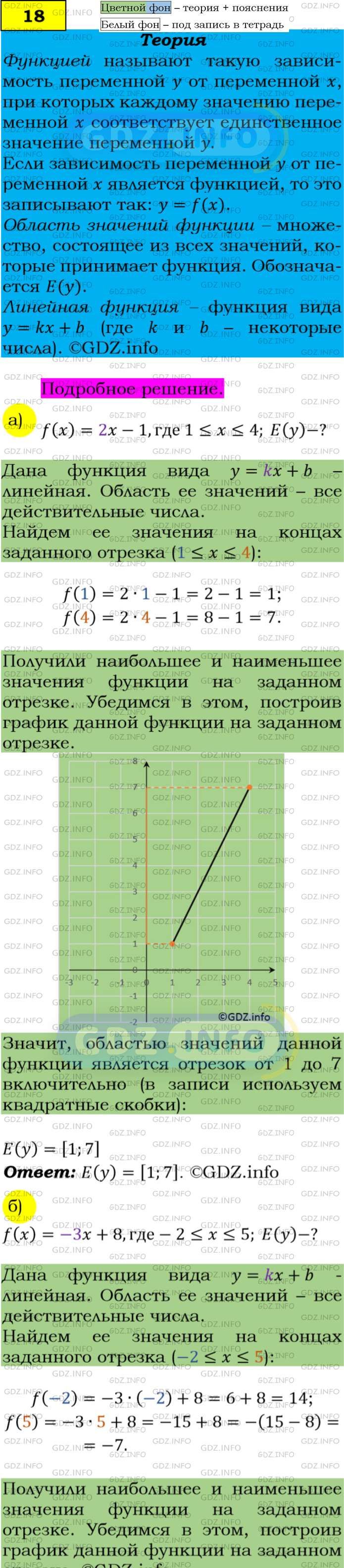 Фото подробного решения: Номер задания №18 из ГДЗ по Алгебре 9 класс: Макарычев Ю.Н.