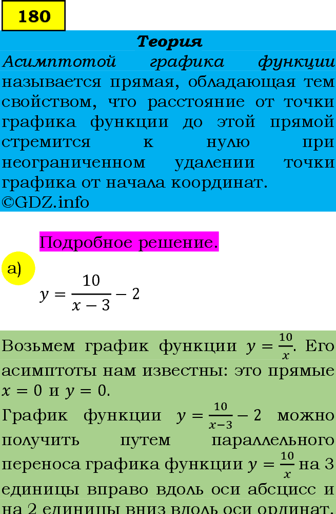 Фото подробного решения: Номер задания №180 из ГДЗ по Алгебре 9 класс: Макарычев Ю.Н.