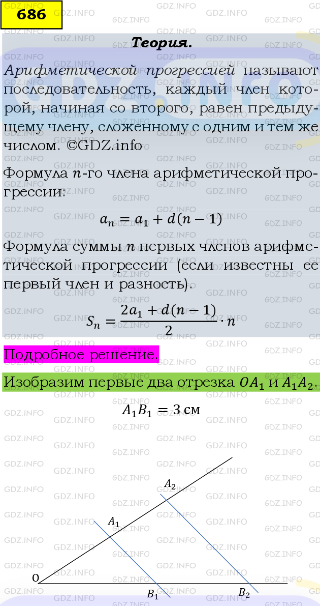 Фото подробного решения: Номер задания №686 из ГДЗ по Алгебре 9 класс: Макарычев Ю.Н.