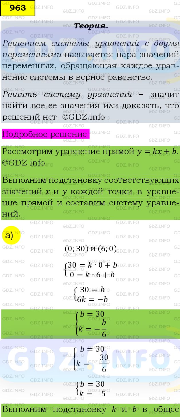 Фото подробного решения: Номер задания №963 из ГДЗ по Алгебре 9 класс: Макарычев Ю.Н.