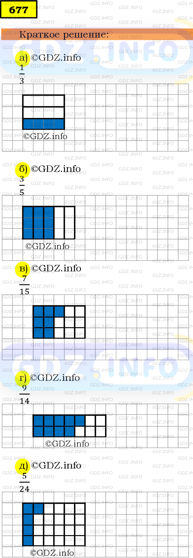 Фото решения 6: Номер №677 из ГДЗ по Математике 5 класс: Мерзляк А.Г. г.