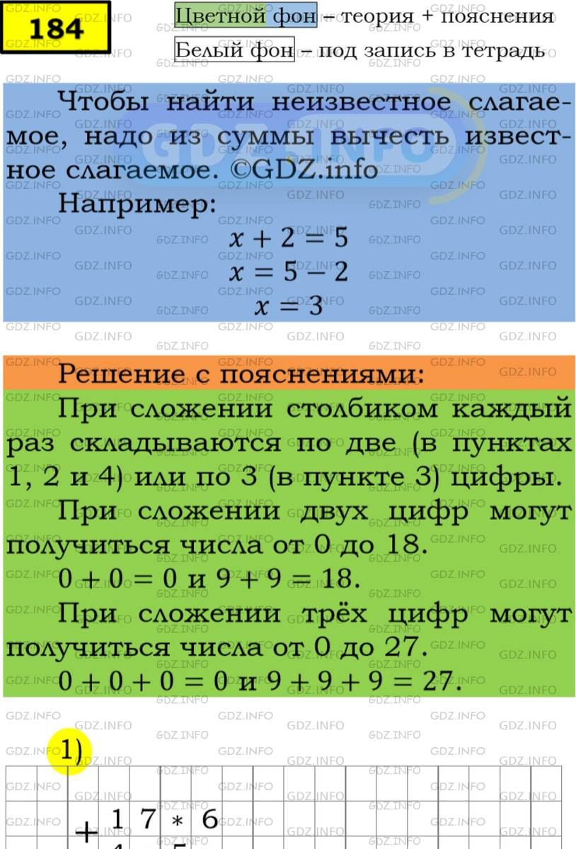 Фото подробного решения: Номер №184 из ГДЗ по Математике 5 класс: Мерзляк А.Г.