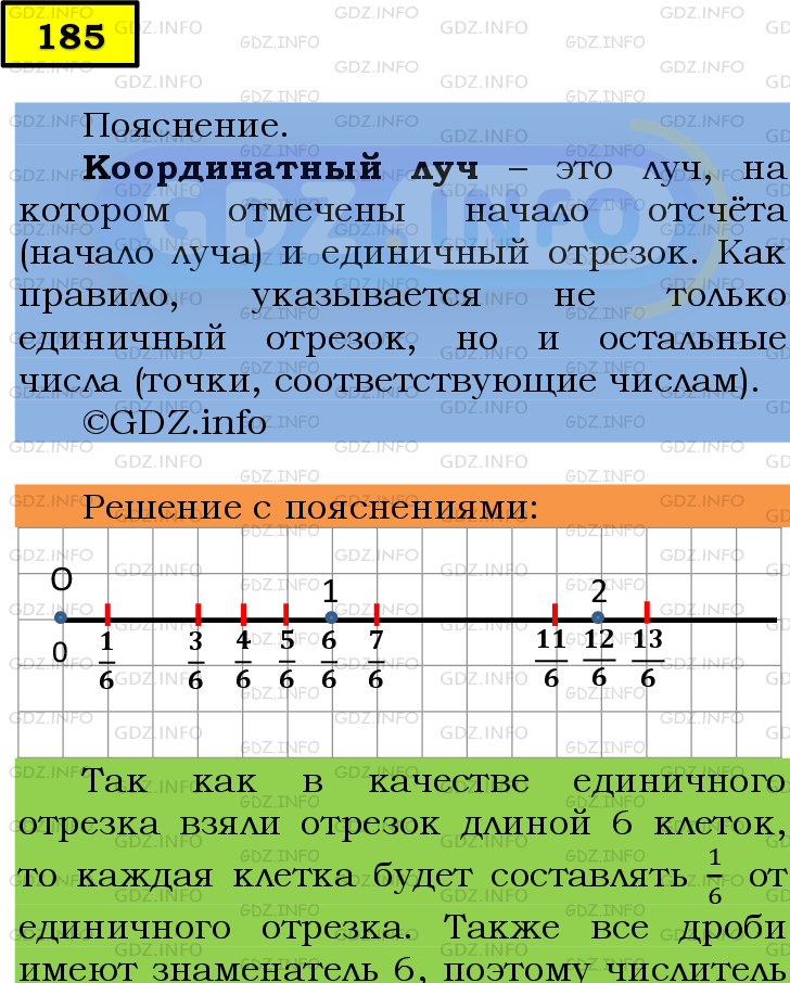 Фото подробного решения: Номер №185 из ГДЗ по Математике 6 класс: Мерзляк А.Г.