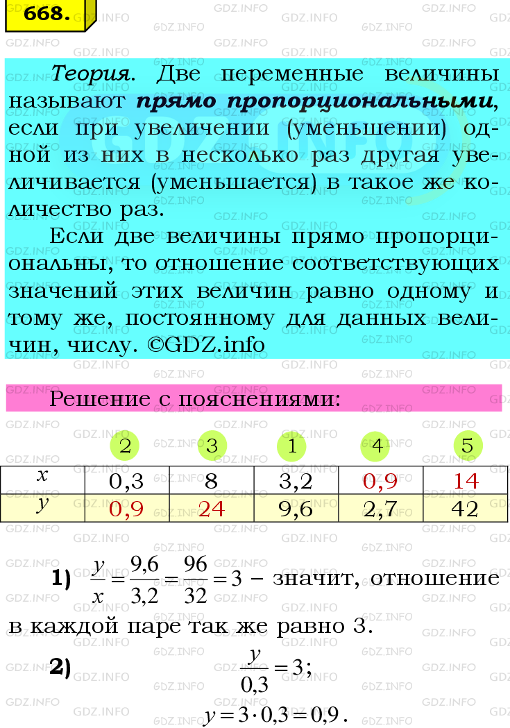 Фото подробного решения: Номер №668 из ГДЗ по Математике 6 класс: Мерзляк А.Г.