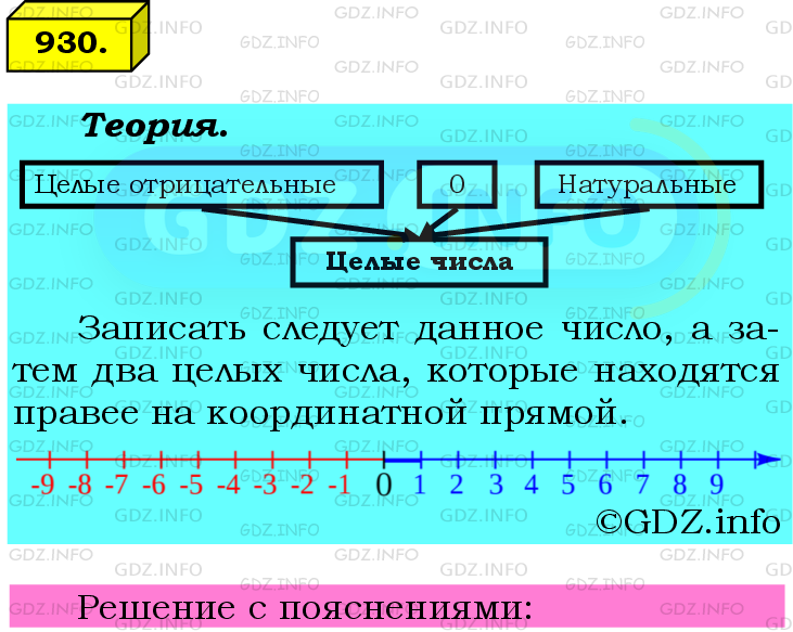 Фото подробного решения: Номер №930 из ГДЗ по Математике 6 класс: Мерзляк А.Г.