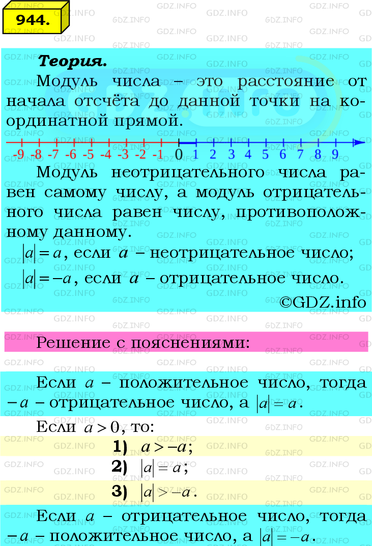 Фото подробного решения: Номер №944 из ГДЗ по Математике 6 класс: Мерзляк А.Г.