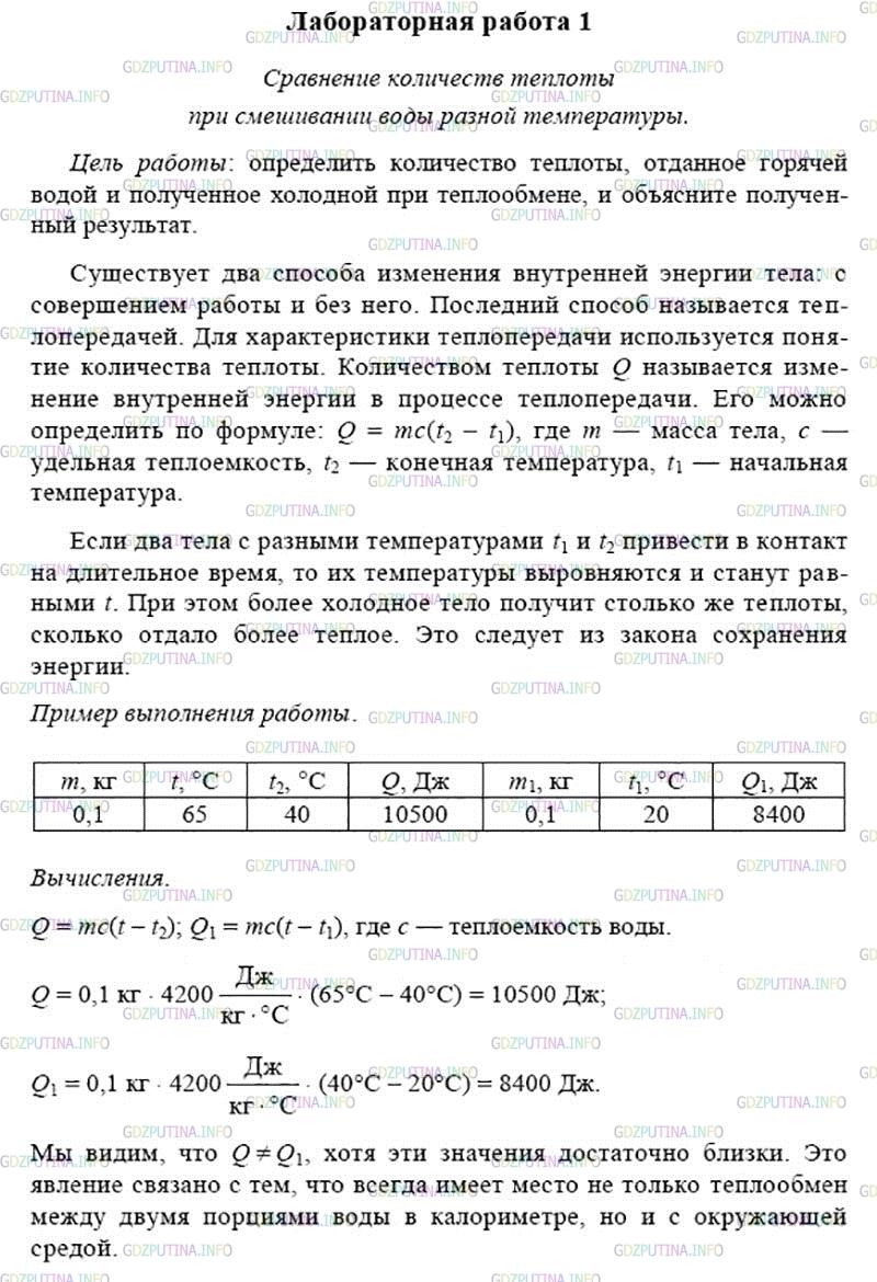 Физика Контрольные Работы 8 Класс Астахова