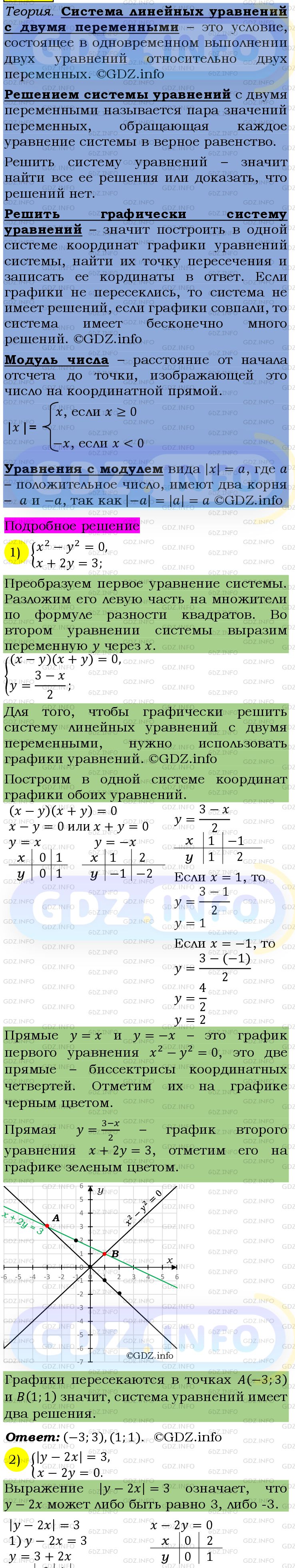 Фото подробного решения: Номер №1233 из ГДЗ по Алгебре 7 класс: Мерзляк А.Г.