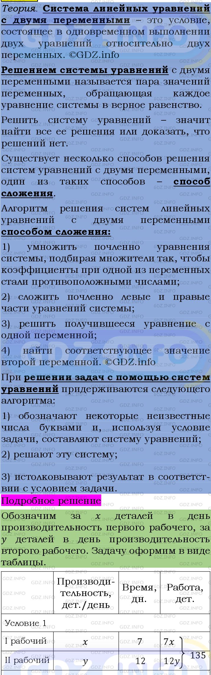 Фото подробного решения: Номер №1298 из ГДЗ по Алгебре 7 класс: Мерзляк А.Г.