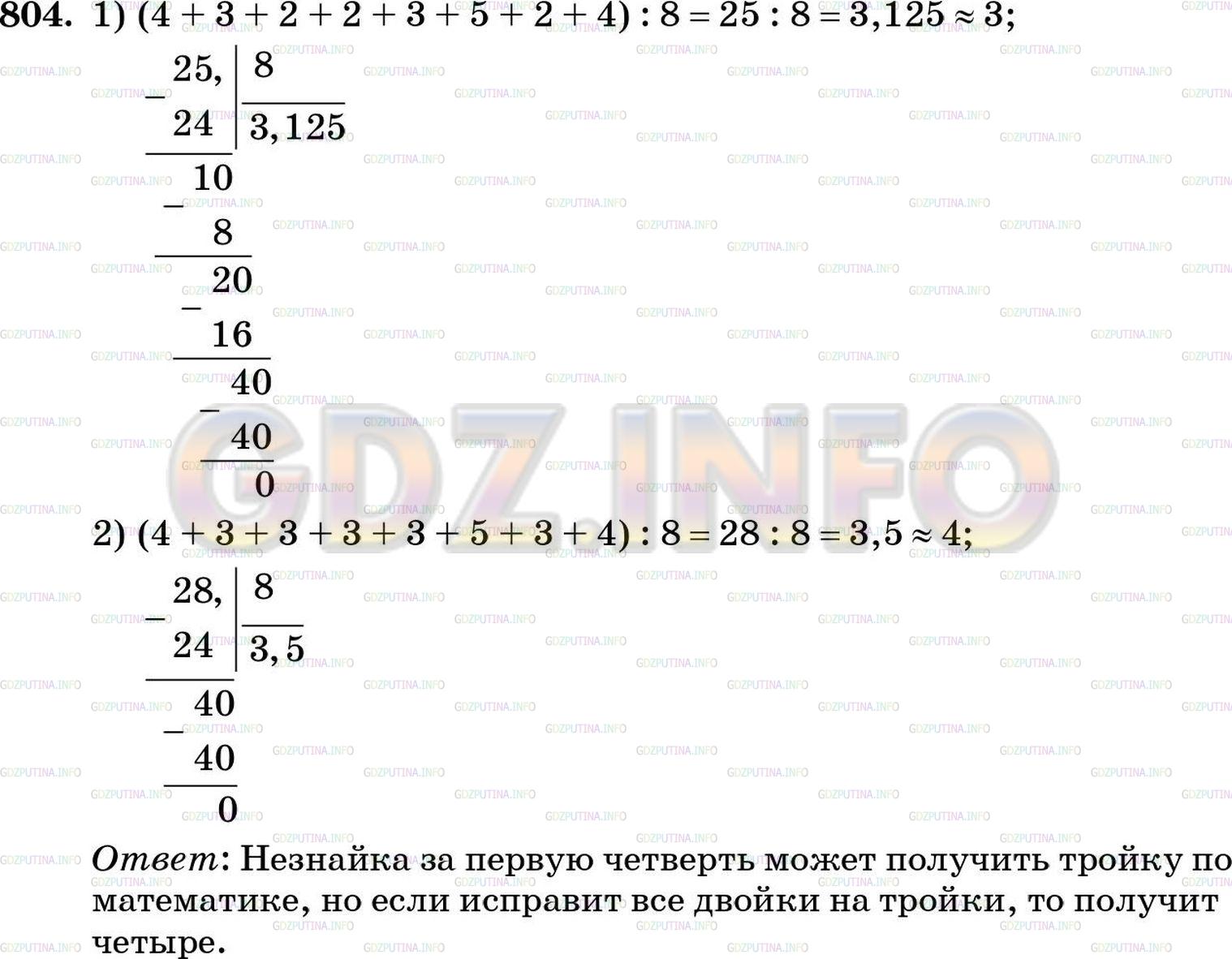 Математика 5 зубарева мордкович учебник