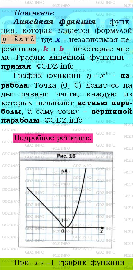 Фото подробного решения: Номер №371 из ГДЗ по Алгебре 8 класс: Мерзляк А.Г.