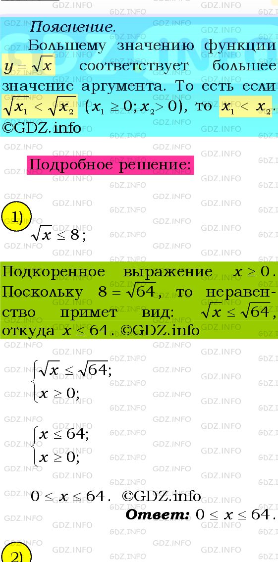 Фото подробного решения: Номер №627 из ГДЗ по Алгебре 8 класс: Мерзляк А.Г.