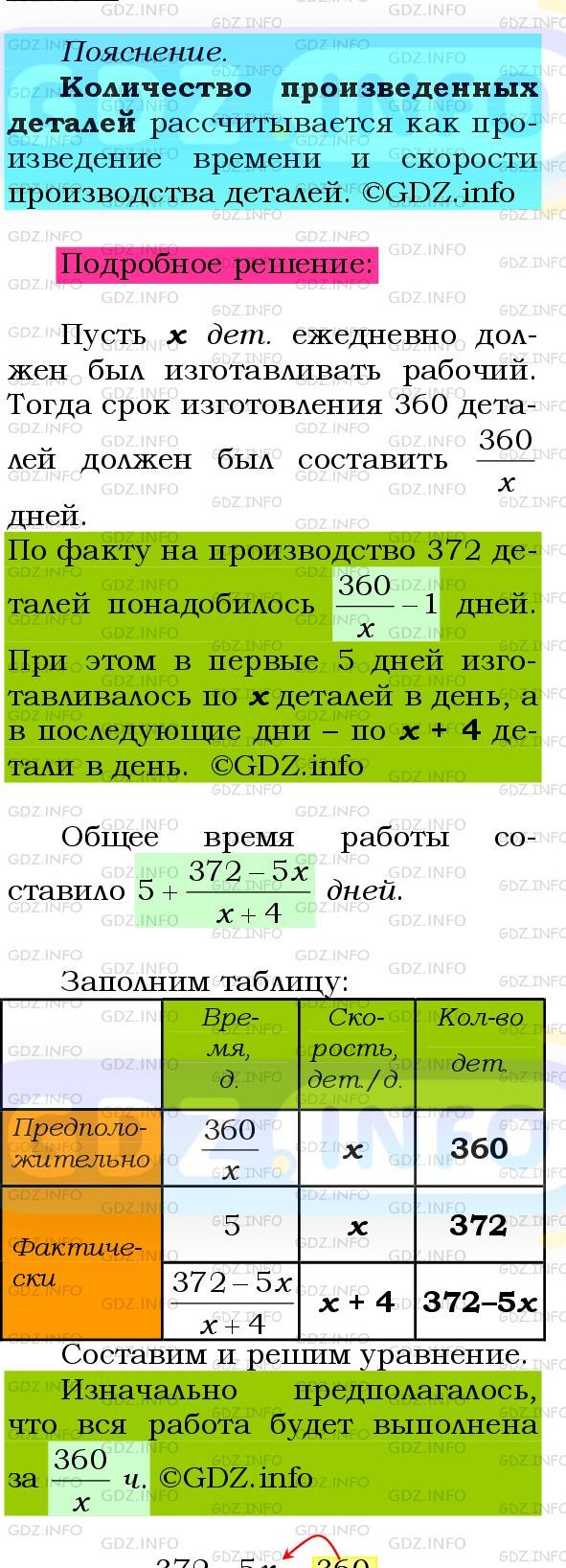 Фото подробного решения: Номер №853 из ГДЗ по Алгебре 8 класс: Мерзляк А.Г.