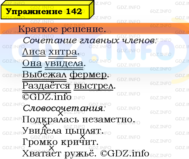 Фото решения 3: Номер №142 из ГДЗ по Русскому языку 5 класс: Ладыженская Т.А. 2019г.