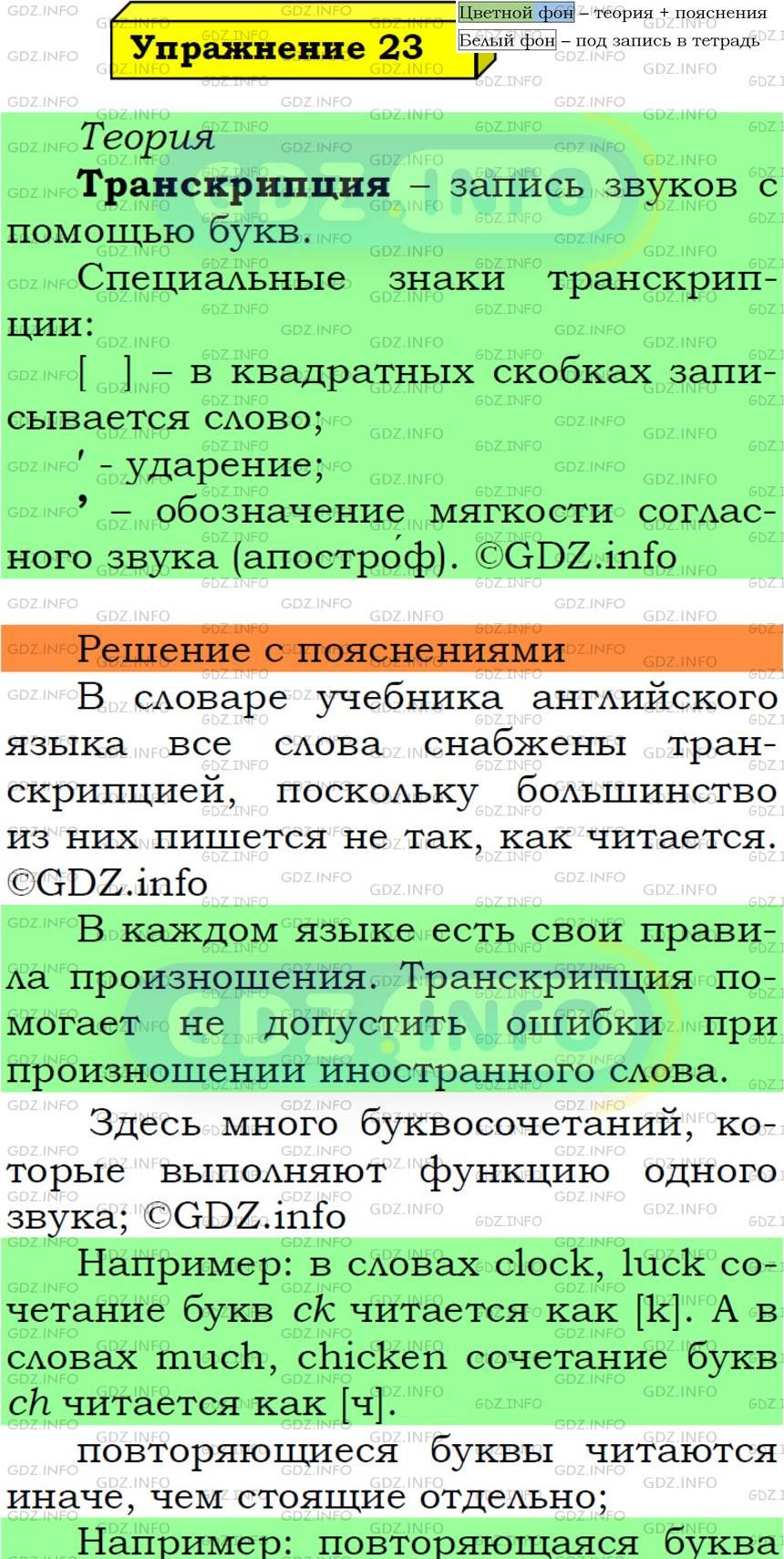 Фото подробного решения: Номер №23 из ГДЗ по Русскому языку 5 класс: Ладыженская Т.А.
