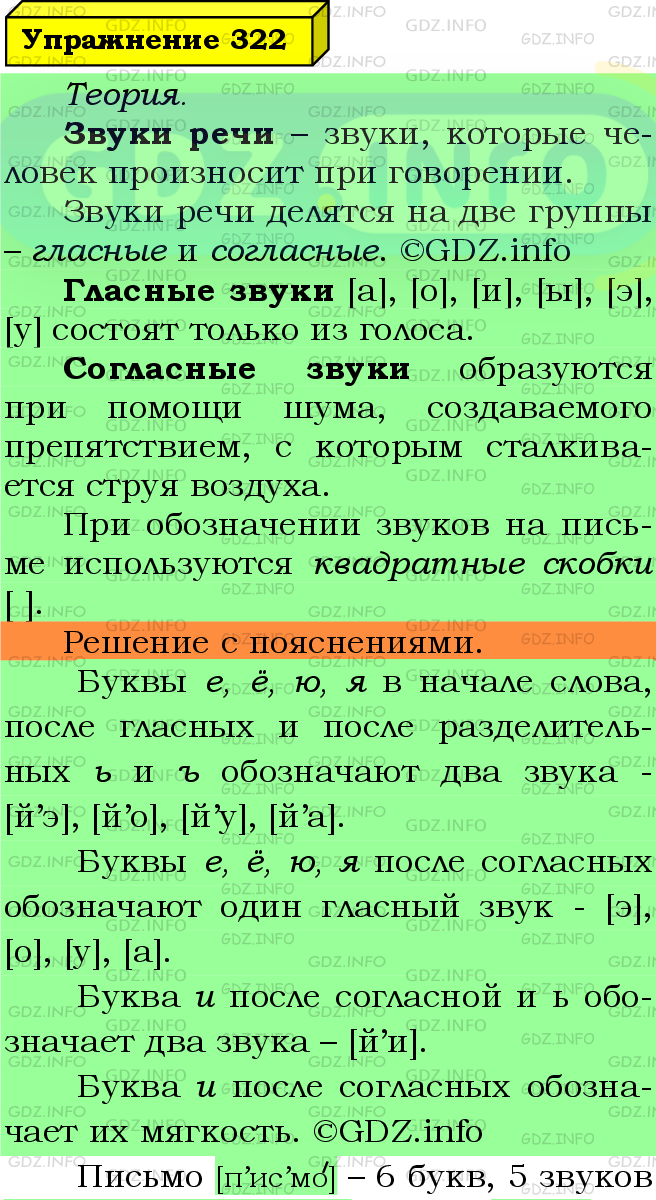 Фото подробного решения: Номер №322 из ГДЗ по Русскому языку 5 класс: Ладыженская Т.А.