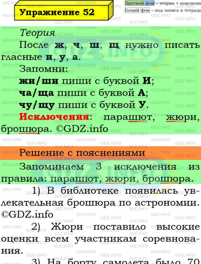 Фото подробного решения: Номер №52 из ГДЗ по Русскому языку 5 класс: Ладыженская Т.А.