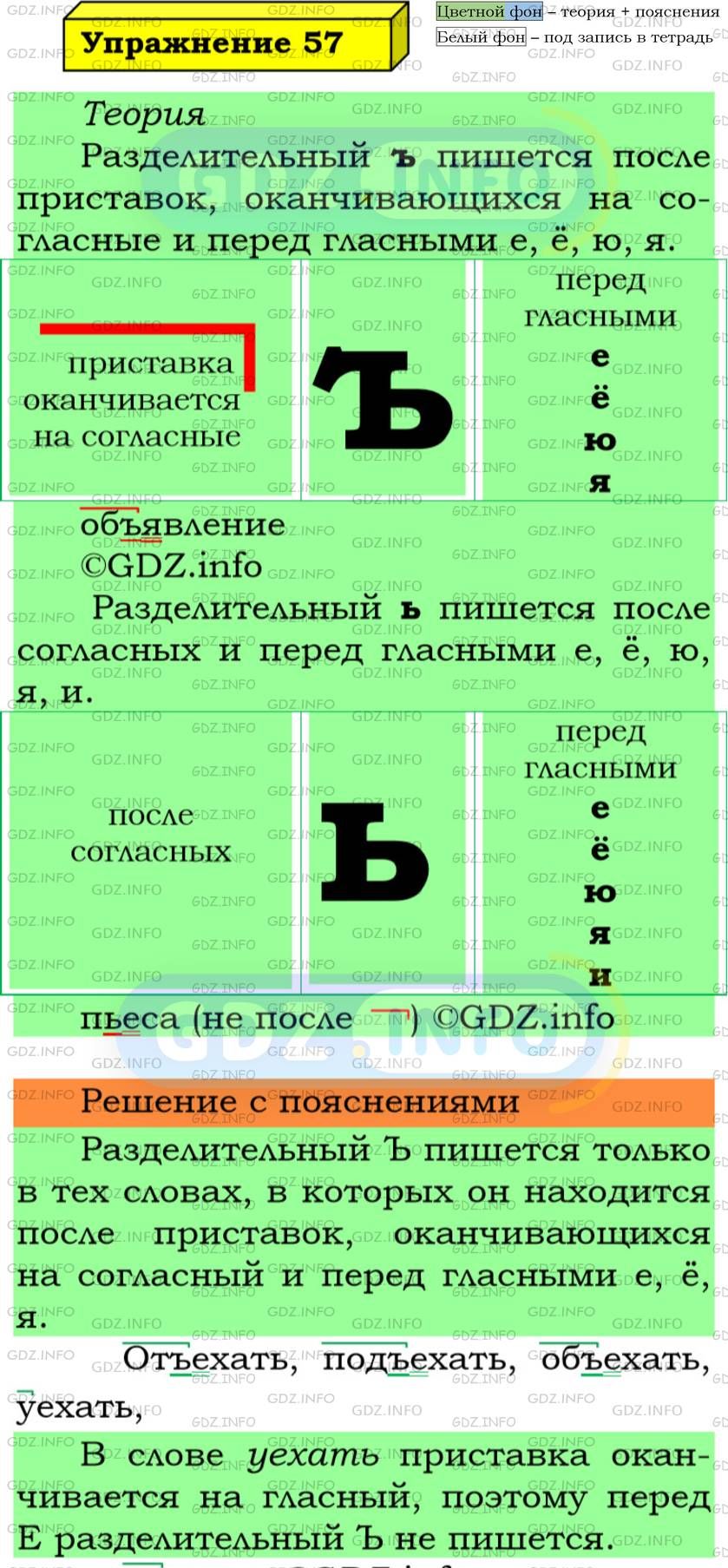 Фото подробного решения: Номер №57 из ГДЗ по Русскому языку 5 класс: Ладыженская Т.А.