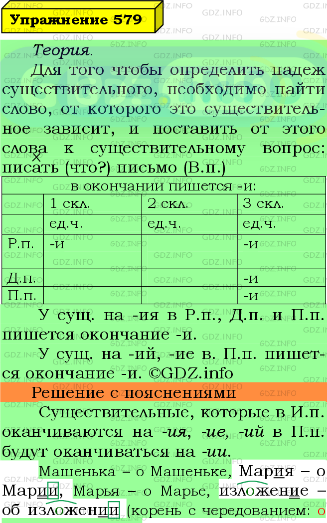 Фото подробного решения: Номер №579 из ГДЗ по Русскому языку 5 класс: Ладыженская Т.А.