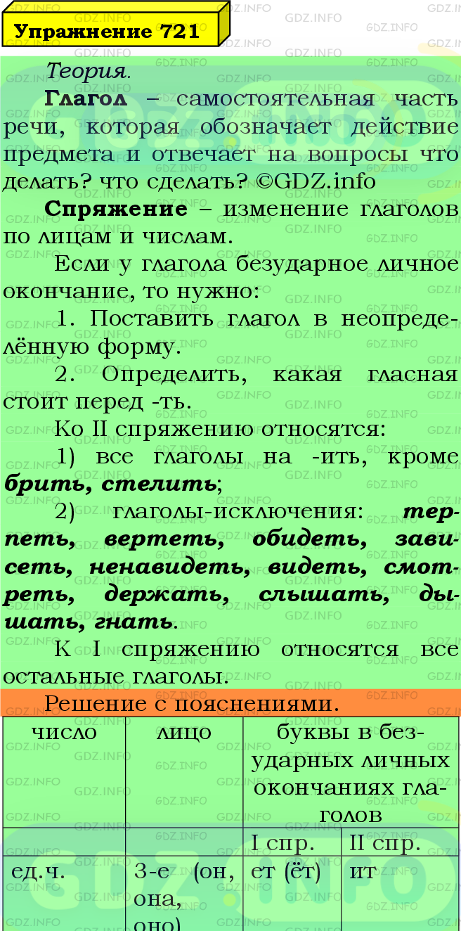 Фото подробного решения: Номер №721 из ГДЗ по Русскому языку 5 класс: Ладыженская Т.А.