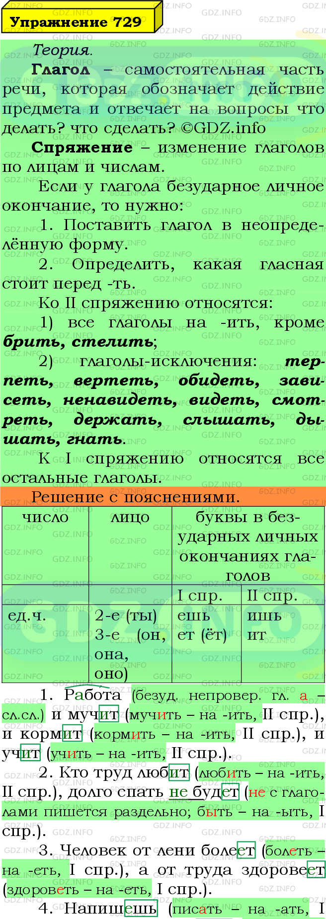 Фото подробного решения: Номер №729 из ГДЗ по Русскому языку 5 класс: Ладыженская Т.А.