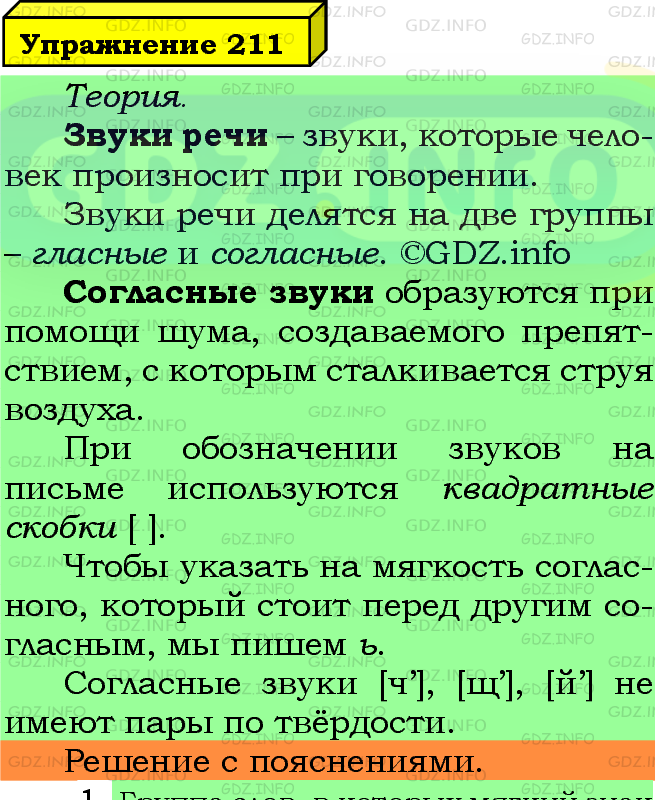 Фото подробного решения: Номер №211 из ГДЗ по Русскому языку 5 класс: Ладыженская Т.А.