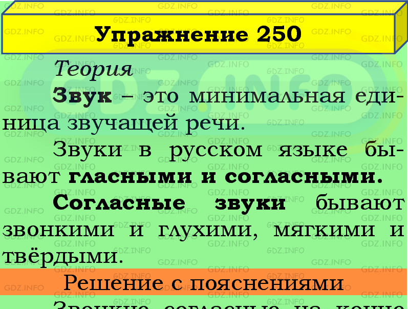 Фото подробного решения: Номер №250 из ГДЗ по Русскому языку 5 класс: Ладыженская Т.А.