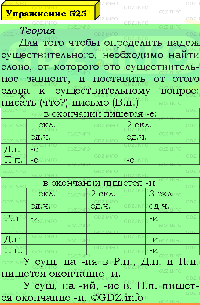 Фото подробного решения: Номер №525 из ГДЗ по Русскому языку 5 класс: Ладыженская Т.А.