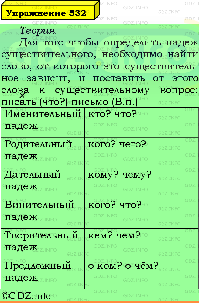 Фото подробного решения: Номер №532 из ГДЗ по Русскому языку 5 класс: Ладыженская Т.А.