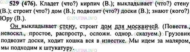 Фото решения 1: Номер №529 из ГДЗ по Русскому языку 6 класс: Ладыженская Т.А. 2015г.